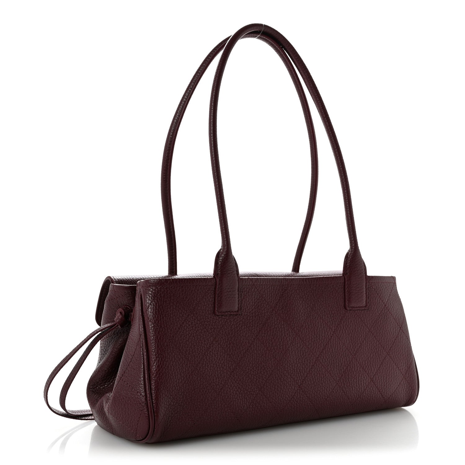 Chanel Grained Calfskin Stitched Urban Essentials Small Shopping Bag Burgundy 2 of 9