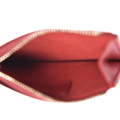 Chanel Caviar Quilted CC Zip Card Holder Red 5 of 8