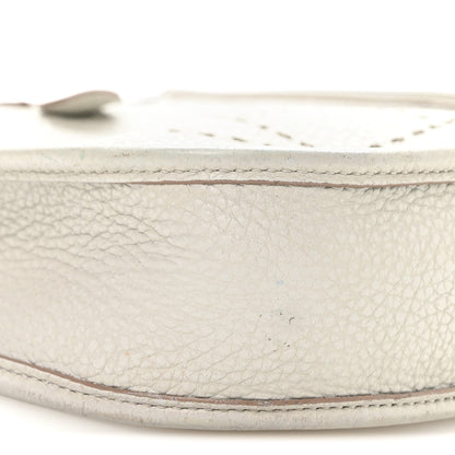 Hermes Taurillon Clemence Amazone Evelyne TPM Gris Perle Etain 9 of 10
