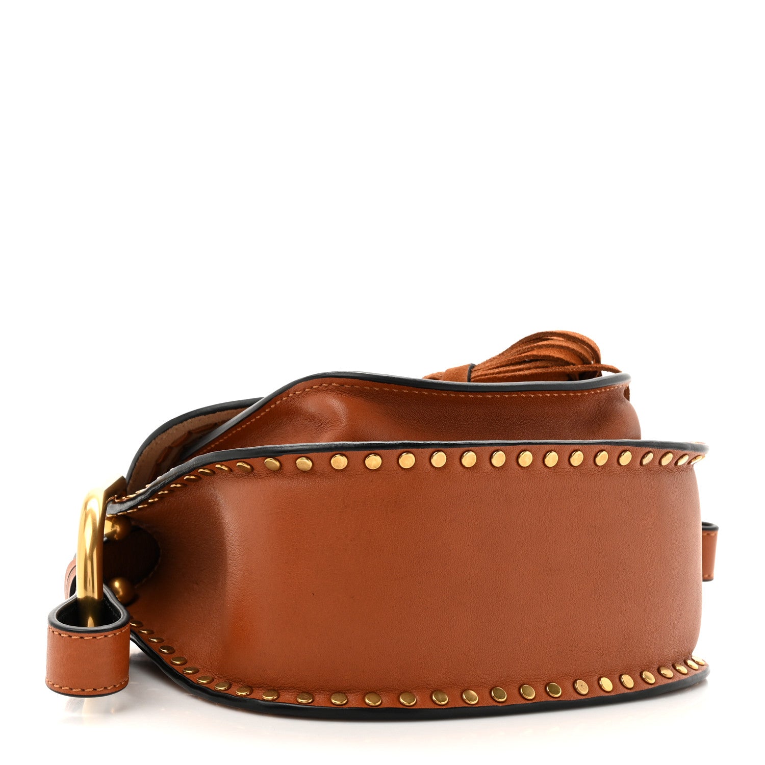 Chloe Calfskin Braided Mini Hudson Shoulder Bag Caramel 4 of 11