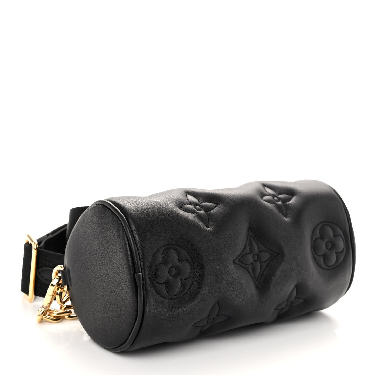Calfskin Bubblegram Papillon BB Black