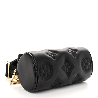 Louis Vuitton Calfskin Bubblegram Papillon BB Black 4 of 9