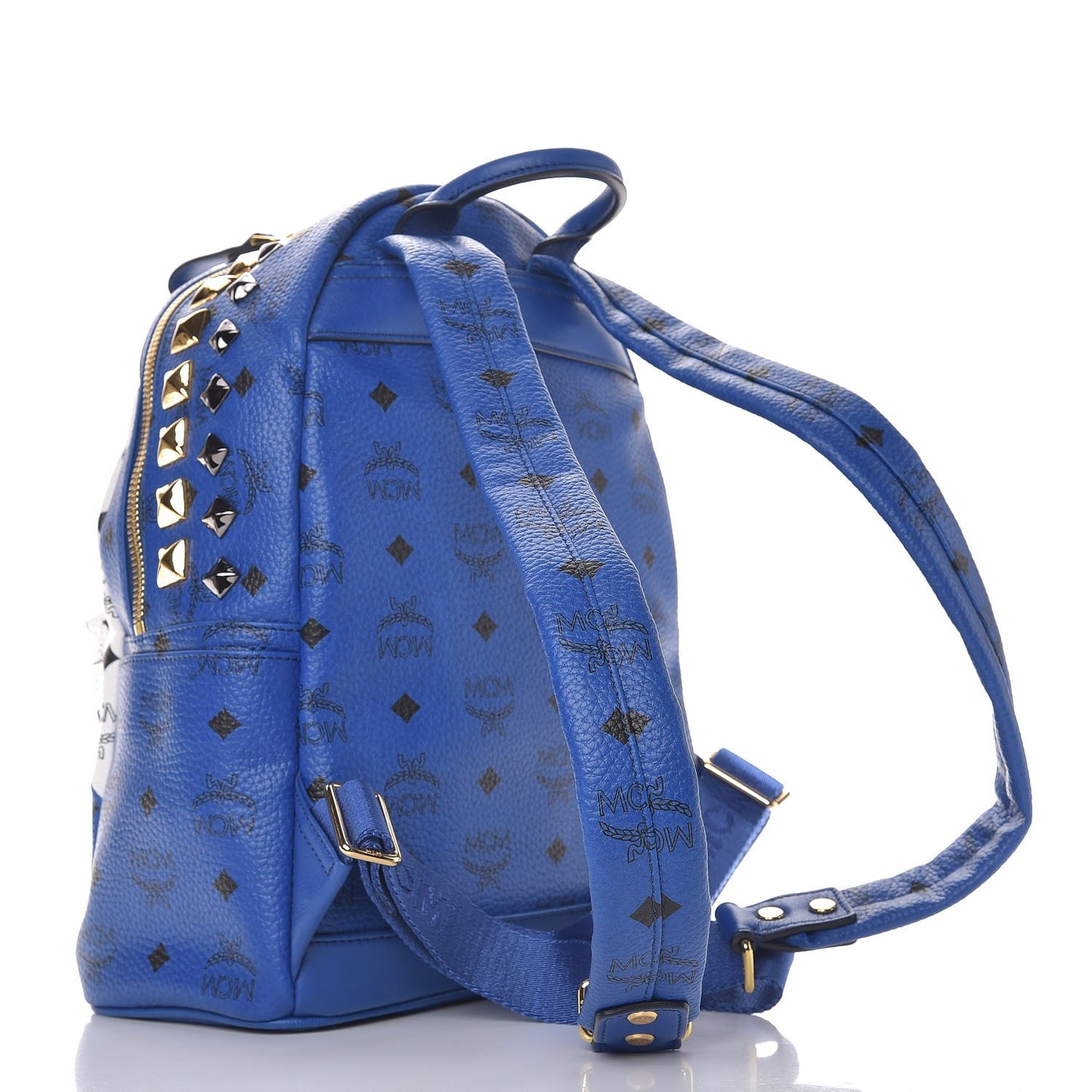 Visetos Studded Medium Stark Backpack White Blue