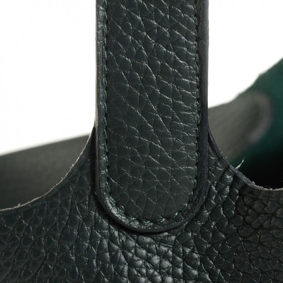 Hermes Taurillon Clemence Picotin Lock 18 Vert Fonce 14 of 30