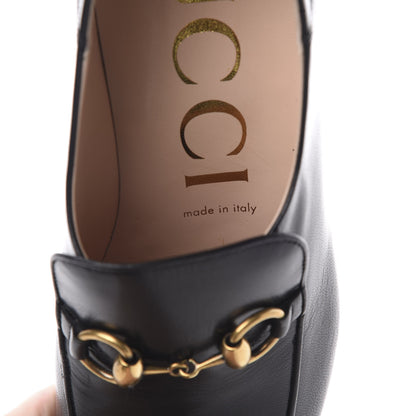 Gucci Goatskin Crystal Womens Horsebit Loafers 38.5 Black 9 of 10