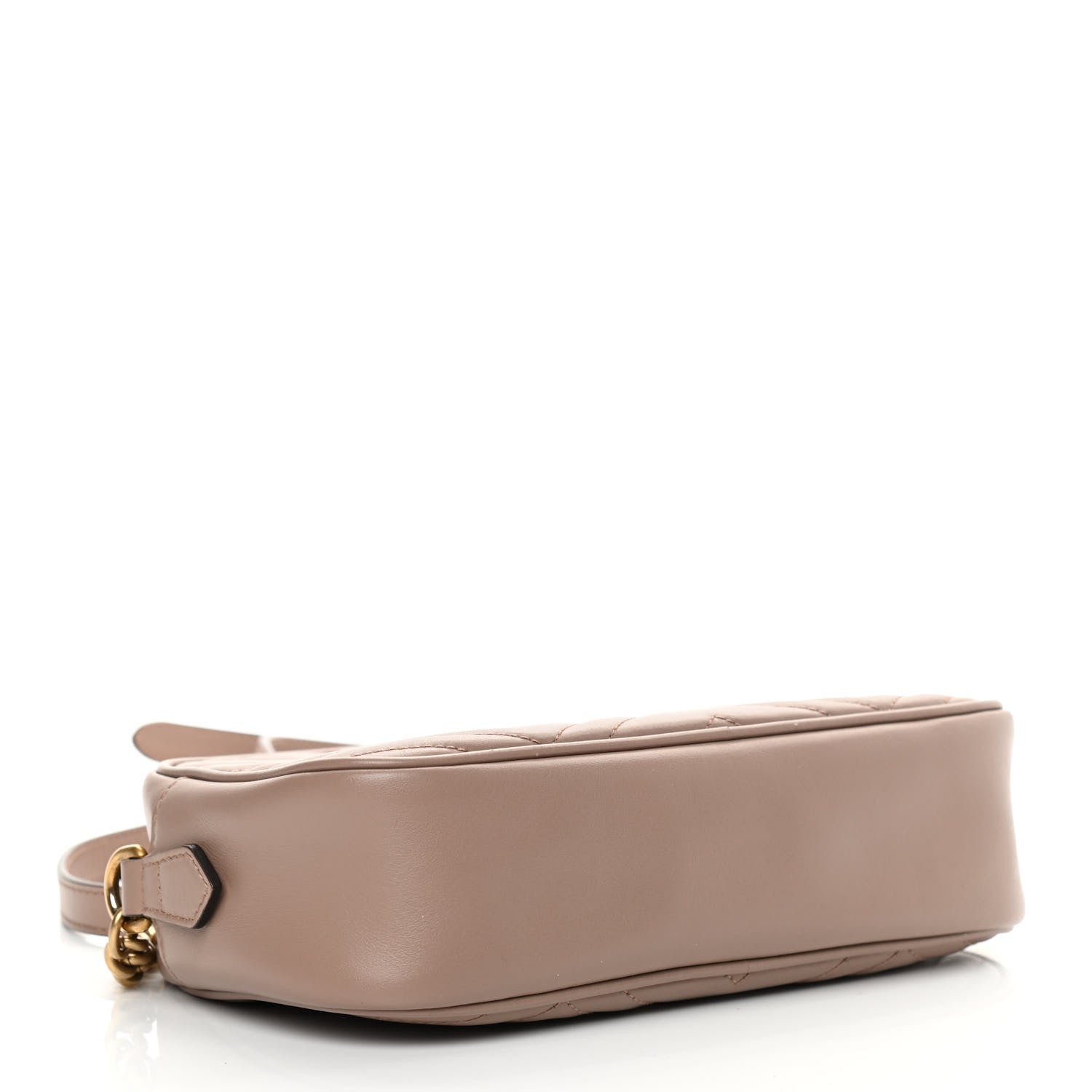 Gucci Calfskin Matelasse Small GG Marmont Chain Shoulder Bag Porcelain Rose 3 of 13