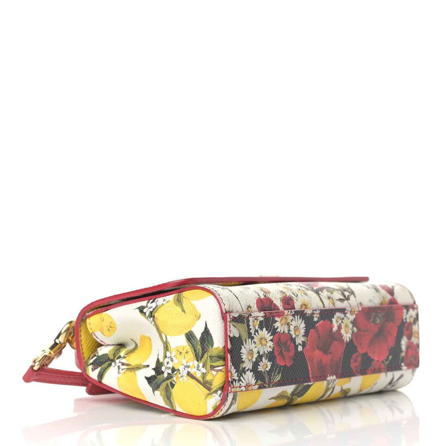Lemon Print Mini Miss Sicily Satchel White Multicolor