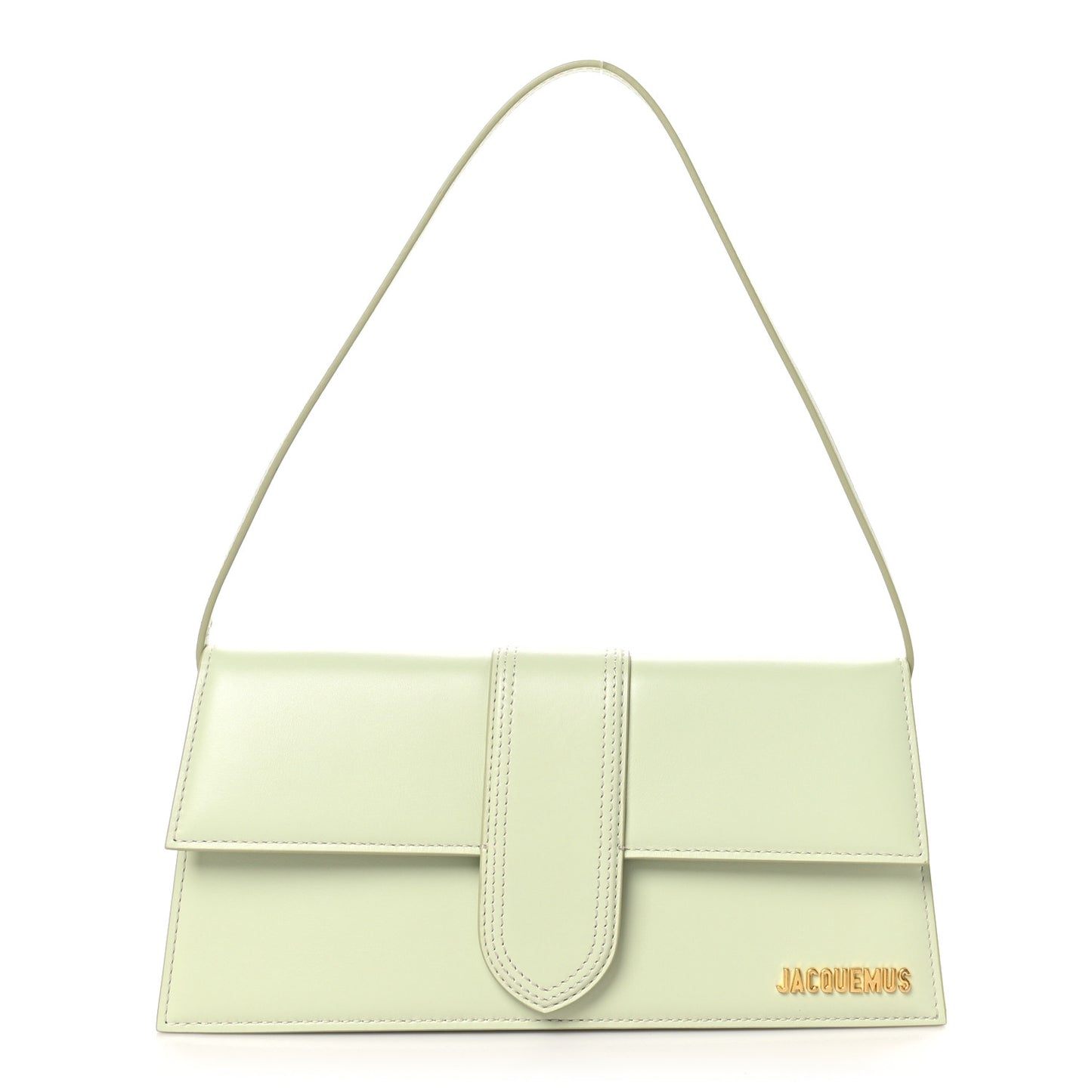 Smooth Calfskin Le Bambino Long Light Green