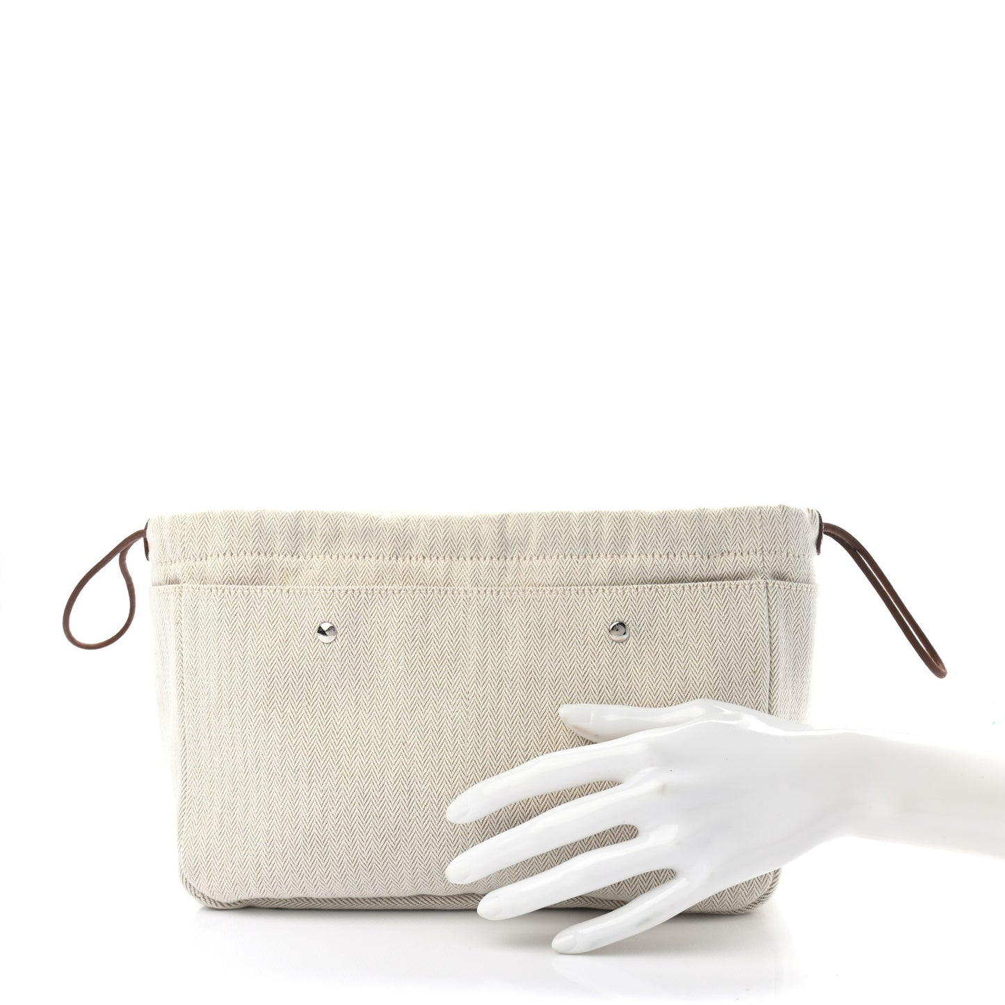 Canvas Barenia Fourbi 25 MM Pouch Naturel Fauve