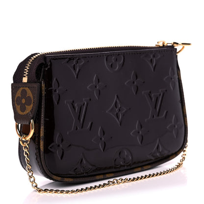 Louis Vuitton Vernis Monogram Mini Pochette Accessories Amarante 3 of 8