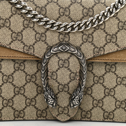 Gucci GG Supreme Monogram Small Dionysus Shoulder Bag Taupe 8 of 12