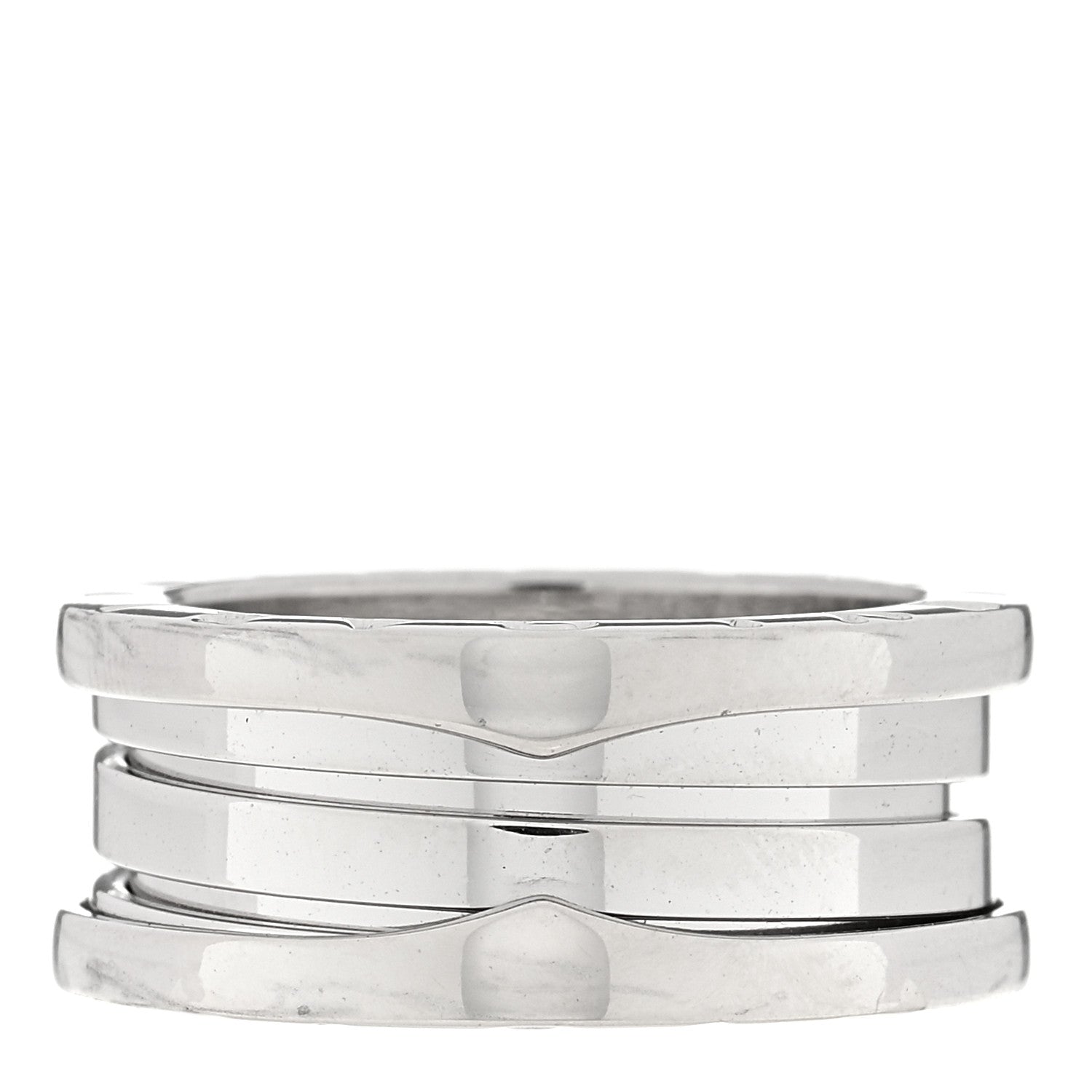 Bulgari 18K White Gold B.Zero1 Three-Band Ring 52 6 3 of 4