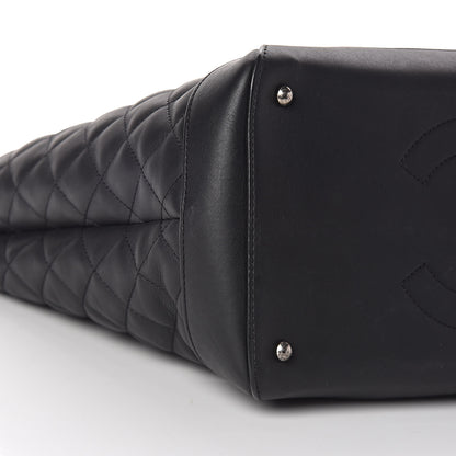 Chanel Calfskin Quilted Large Easy Shopping Tote Black 9 of 10