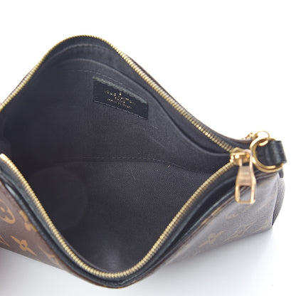 Louis Vuitton Monogram Pallas Clutch Black 5 of 10