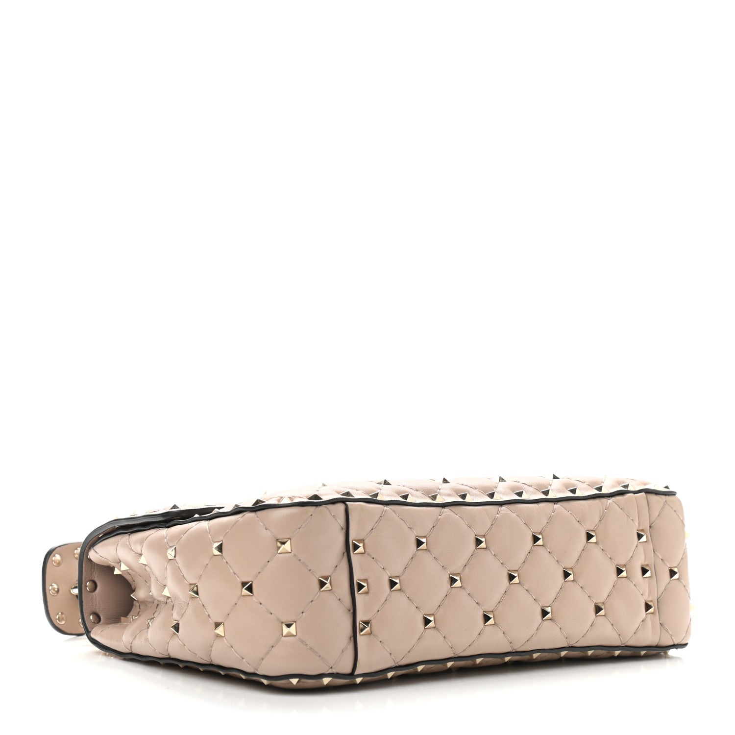 Valentino Garavani Nappa Medium Rockstud Spike Shoulder Bag Poudre 4 of 9