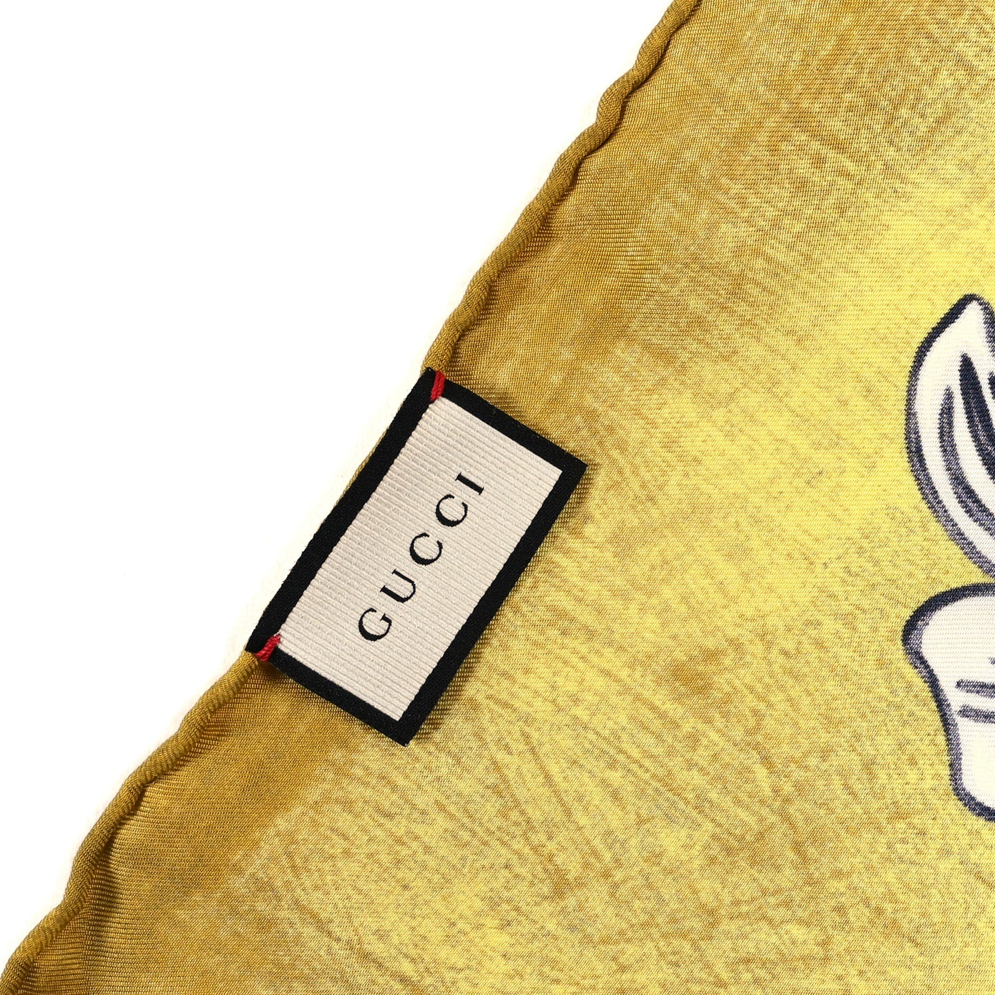 Silk Floral Horse Print Square Scarf Yellow Multicolor