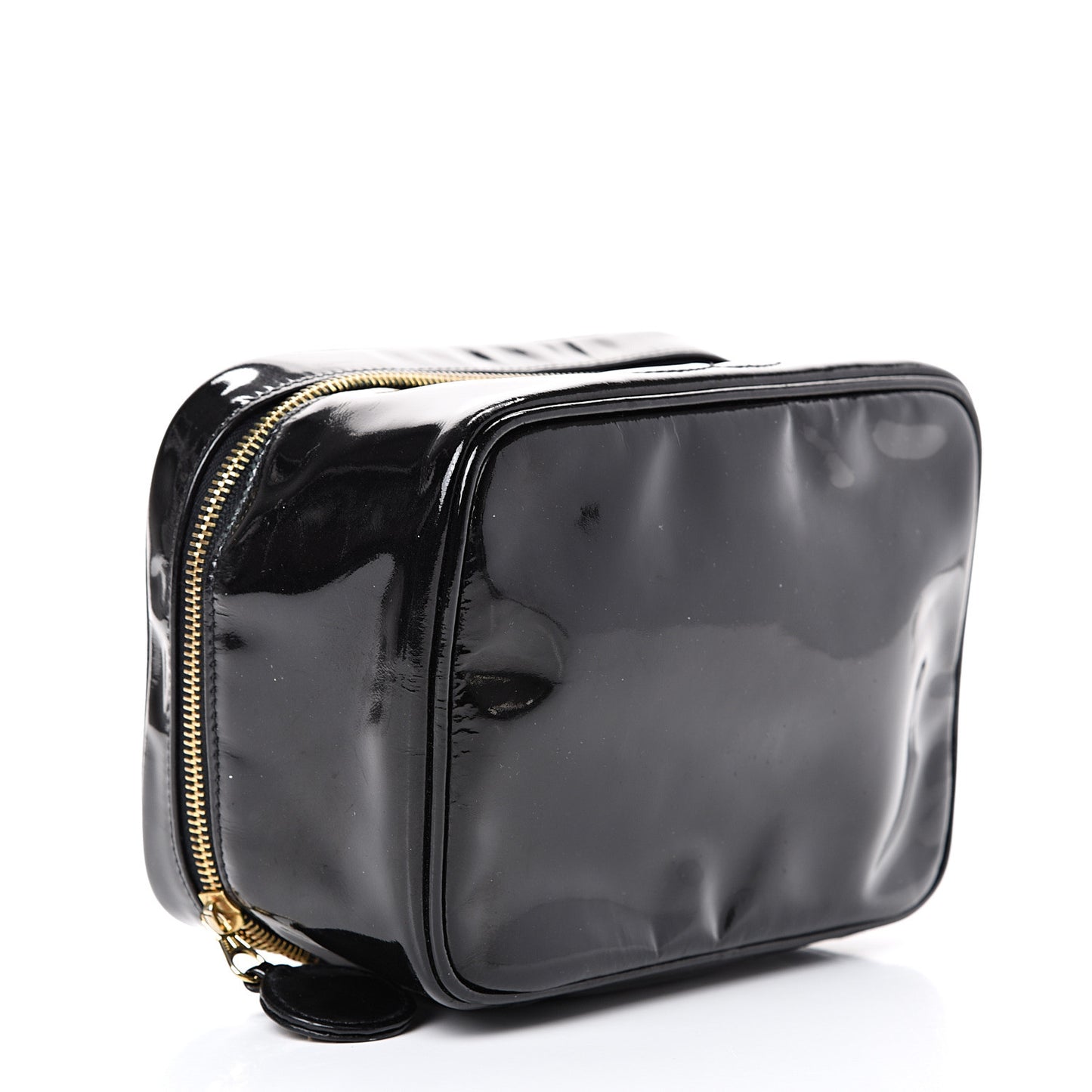 Patent Vanity Cosmetic Case Black