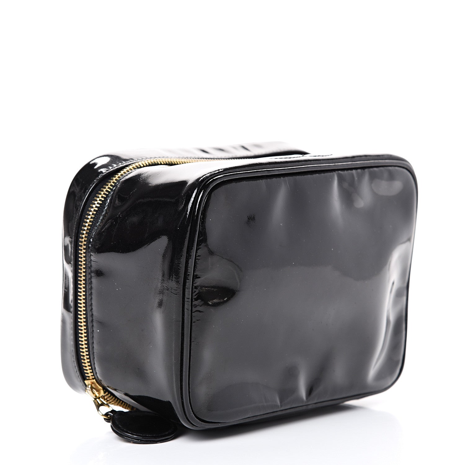 Chanel Patent Vanity Cosmetic Case Black 3 of 12