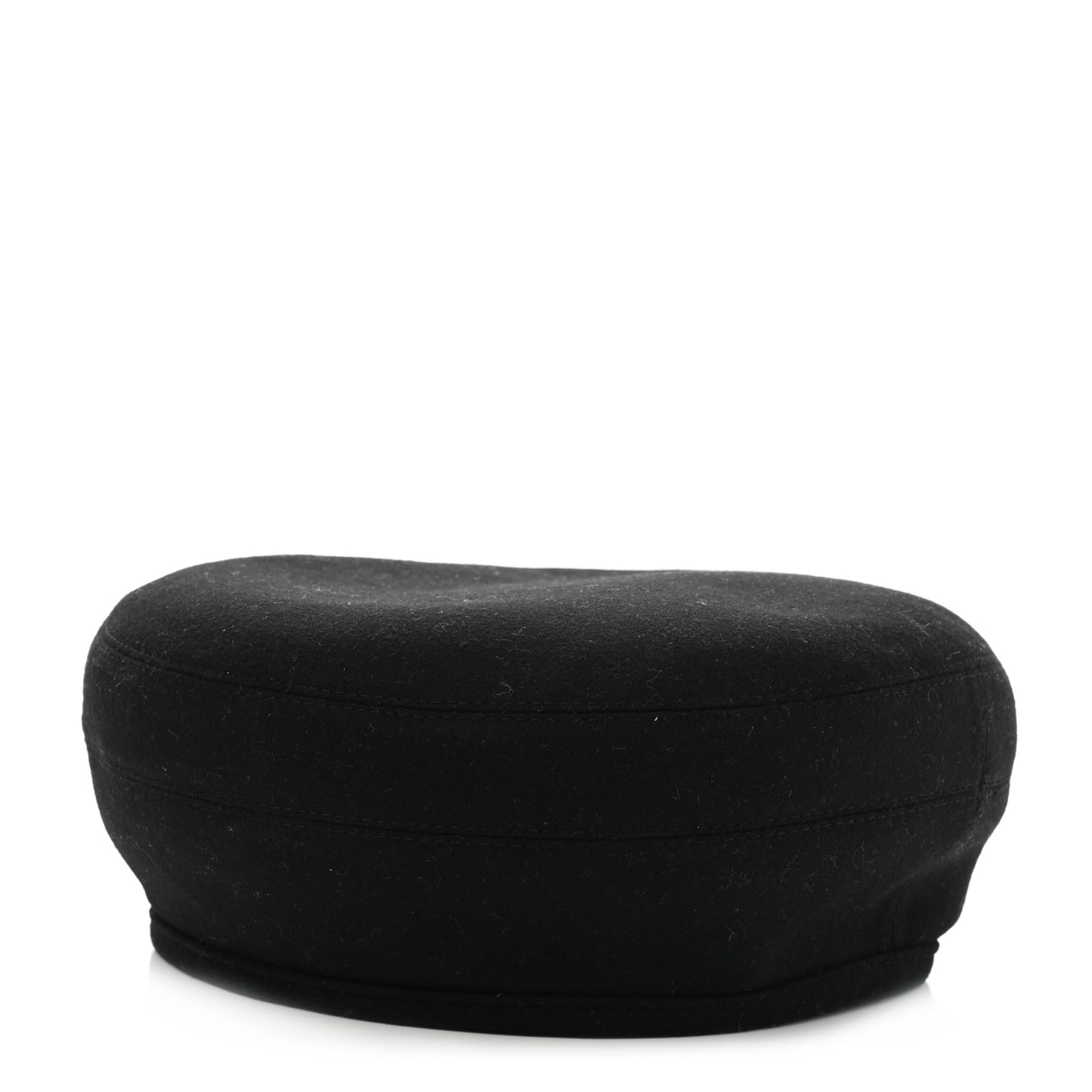 Cashmere Saint Honore Drap Beret 57 Black