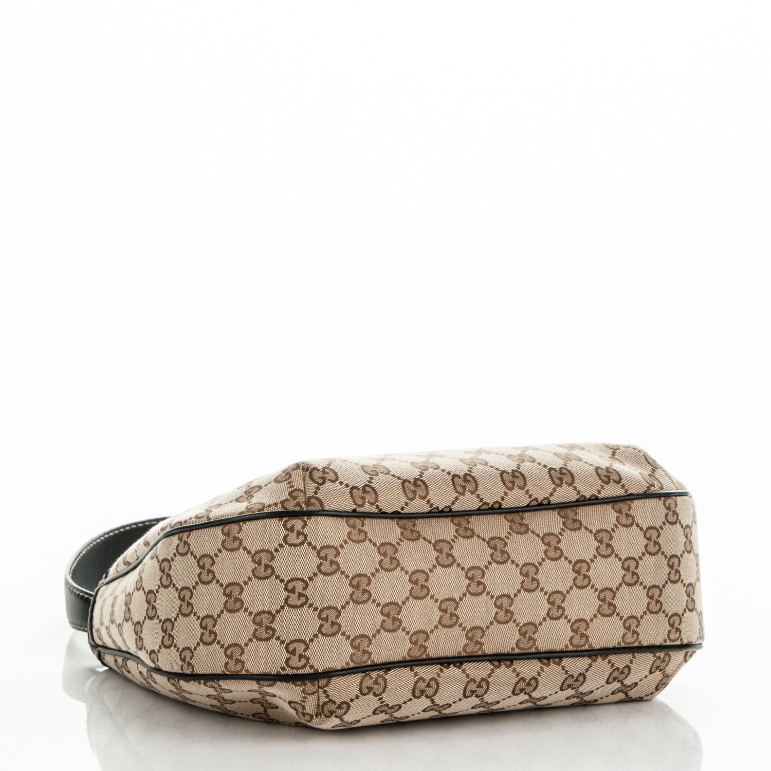 Gucci Monogram Medium New Ladies Web Hobo Dark Brown 4 of 7