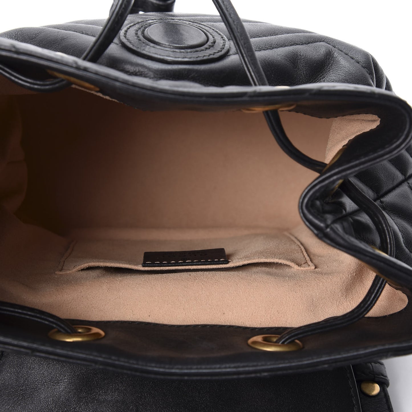 Calfskin Matelasse GG Marmont Flap Backpack Black