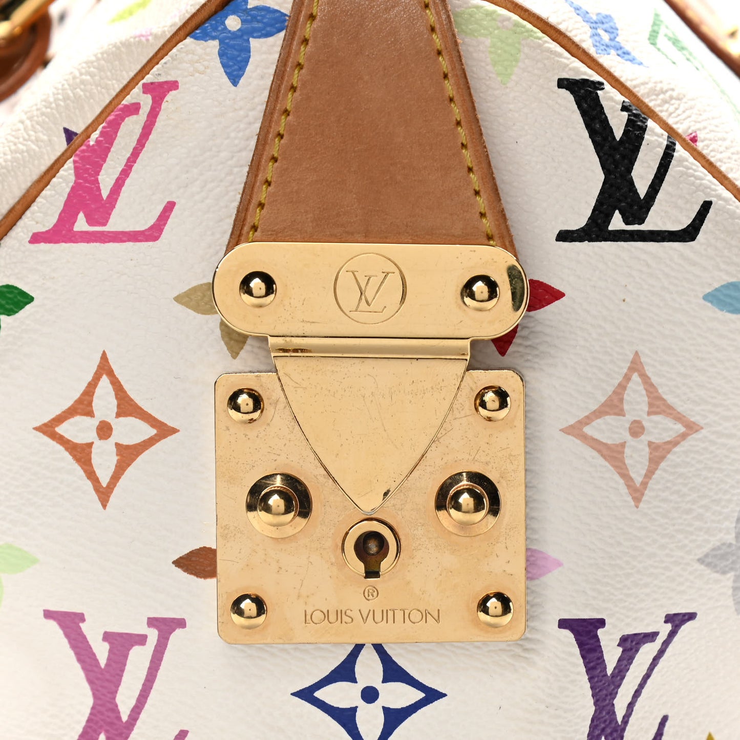 Monogram Multicolor Speedy 30 White