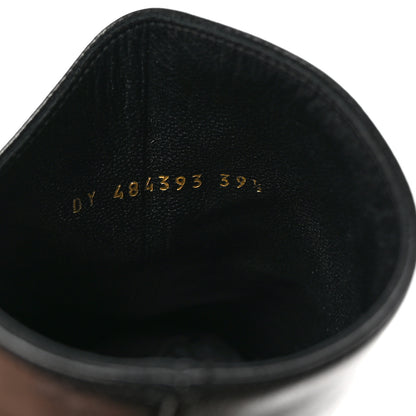 Saint Laurent Calfskin Niki 85 Wedge Booties 39.5 Black 9 of 10