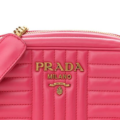 Prada Soft Calfskin Diagramme Camera Bag Magenta 6 of 9