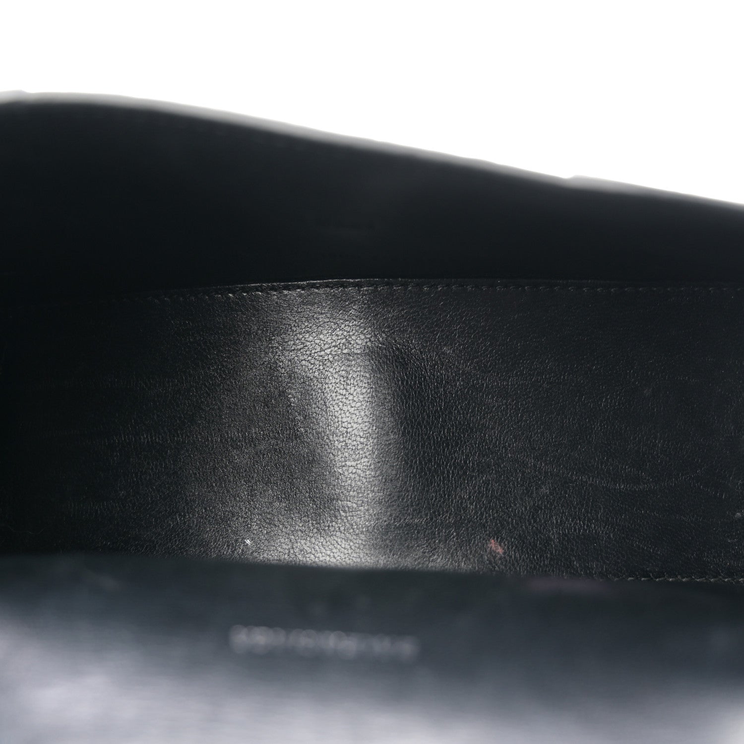 Balenciaga Shiny Calfskin Monochrome Crocodile Embossed Hourglass Top Handle Bag XS Black 5 of 12