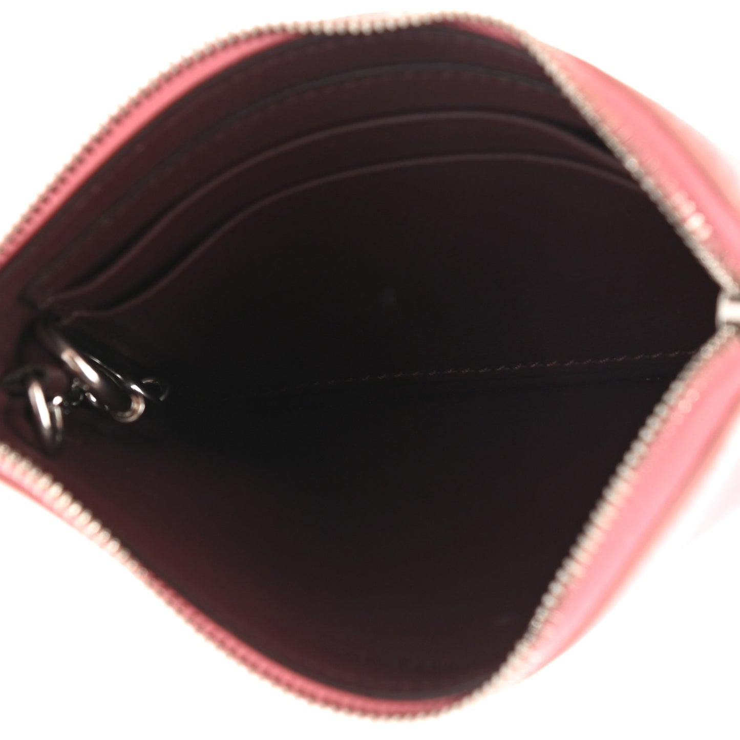 Lambskin Solo Coin Card Case Cloudy