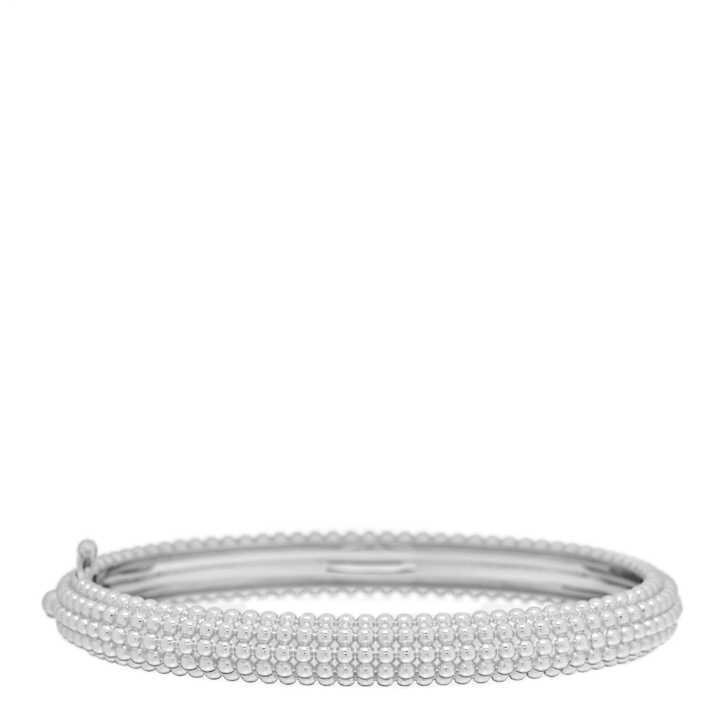Van Cleef & Arpels 18K White Gold Perlee Pearls of Gold 5 Row Bracelet M 1 of 4