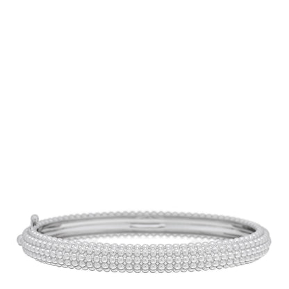 Van Cleef & Arpels 18K White Gold Perlee Pearls of Gold 5 Row Bracelet M 1 of 4