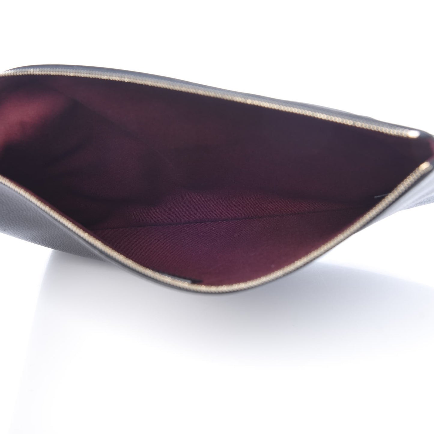 Grained Calfskin Large Neo Executive Cosmetic Case Black