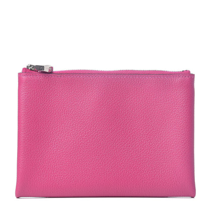 Hermes Evercolor Small Atout Pouch Rose Pourpre Bleu Saphir 1 of 7