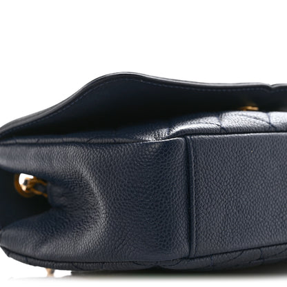 Chanel Caviar Quilted Small CC Filigree Flap Navy 9 of 14