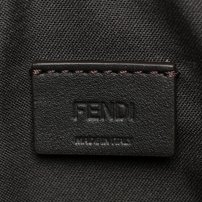 Fendi X FILA Vitello Century Mania Bi-Color FF 1974 Embossed Small Flat Clutch Nebula Blueberry Multicolor 6 of 8