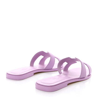 Hermes Epsom Oran Sandals 38 Violet Amethyste 4 of 10
