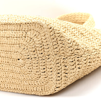 Saint Laurent Raffia Rive Gauche Tote Natural 10 of 11