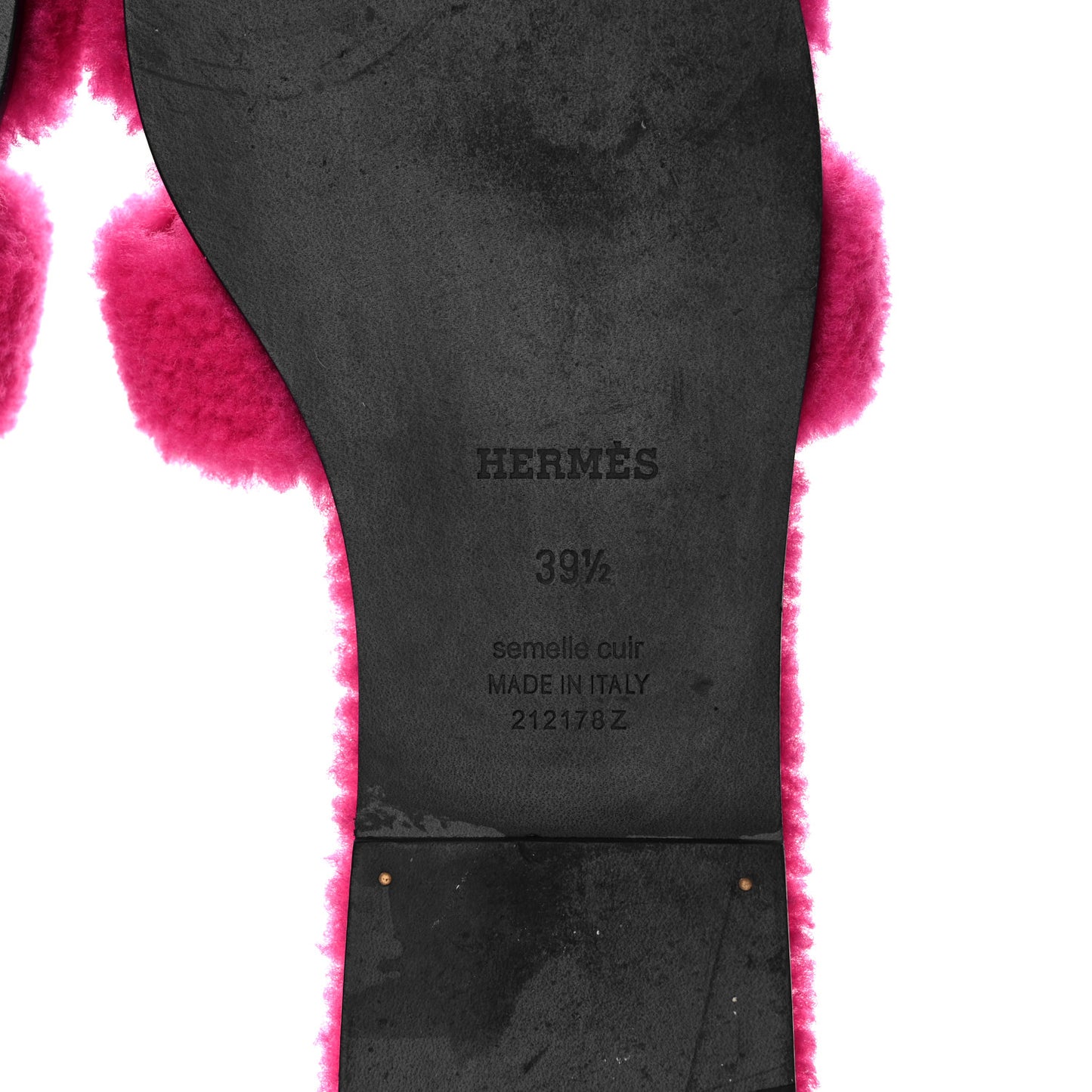 Woolskin Oran Sandals 39.5 Rose Fuchsia