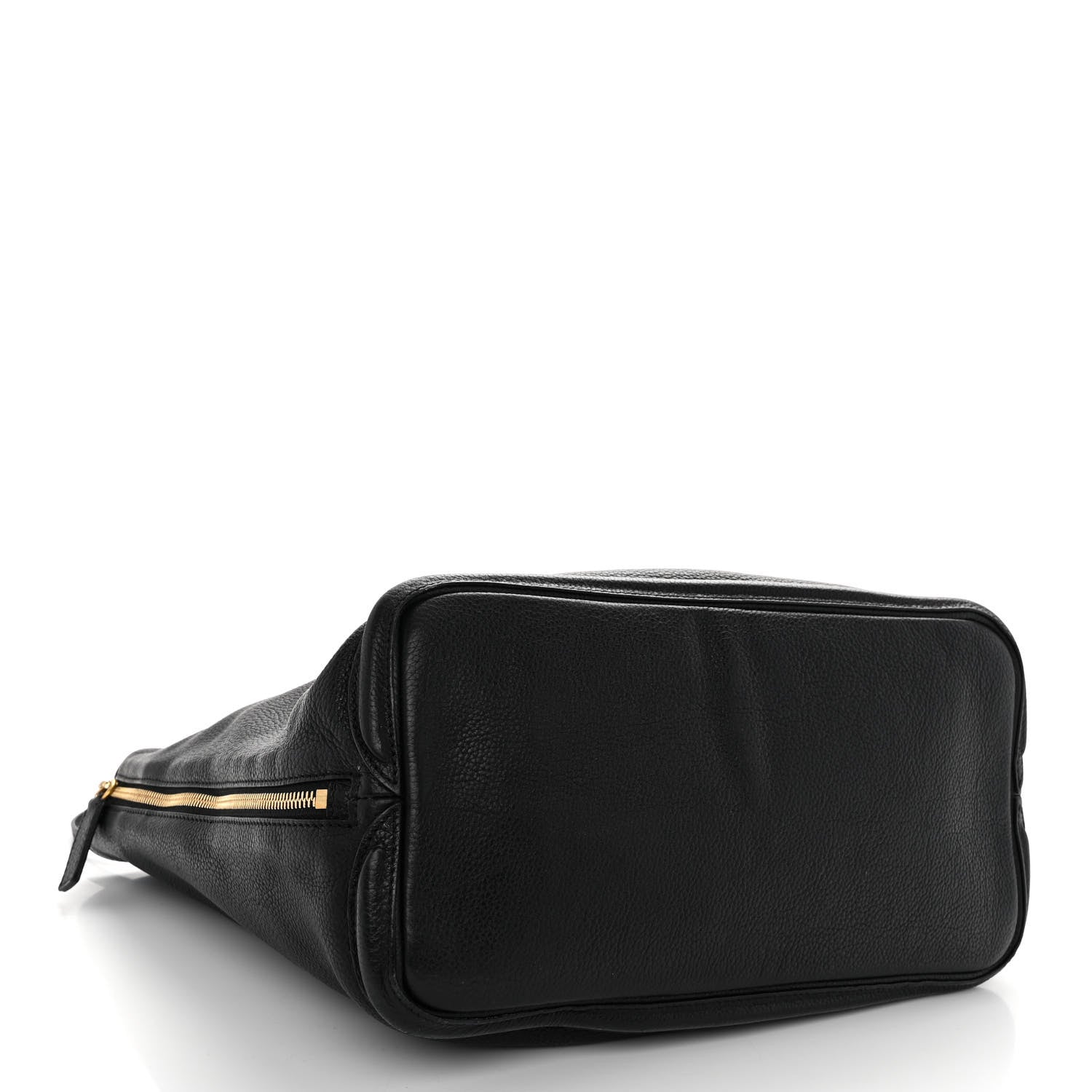 Alexander McQueen Pebbled Calfskin Skull Padlock Tote Black 4 of 11