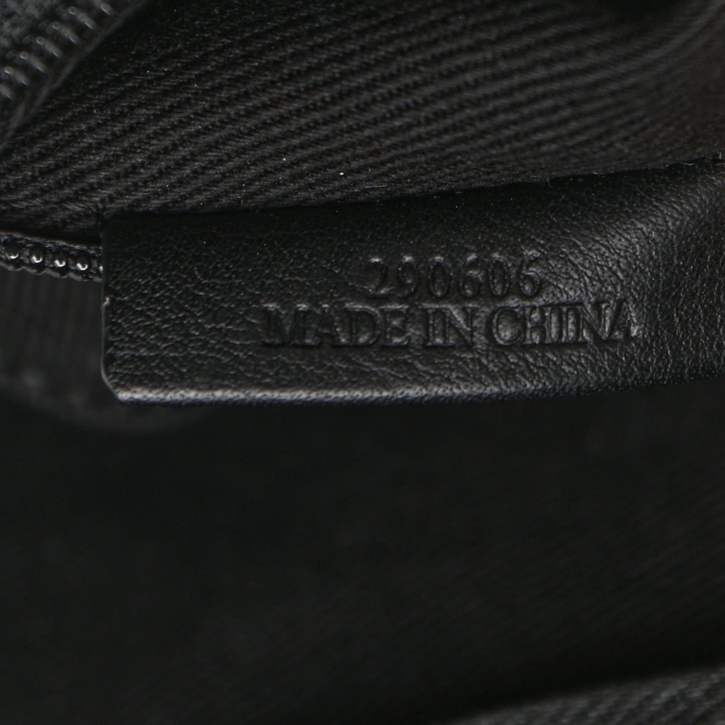 Nappa Chain Logo Shopper Tote Black