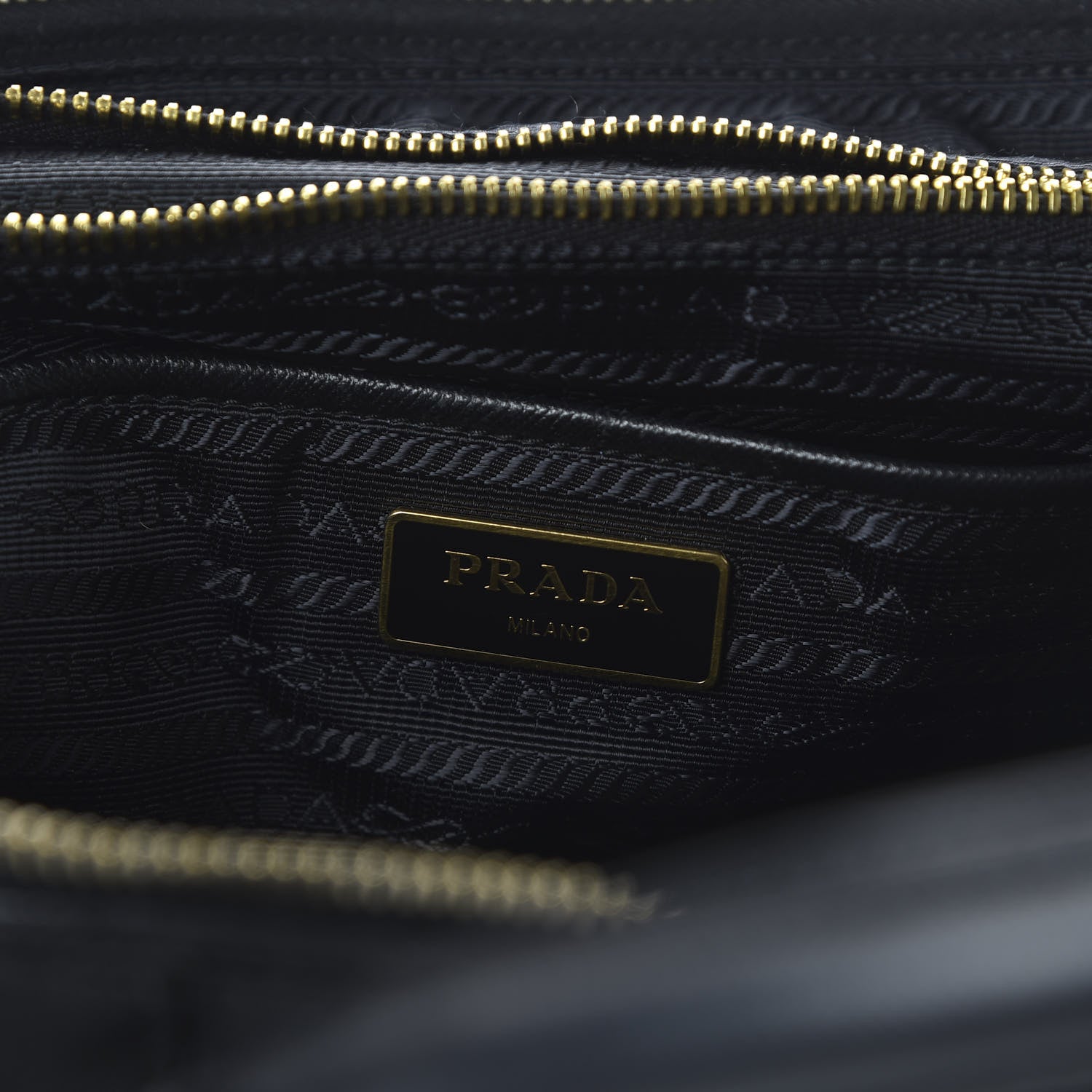 Prada Tessuto Nylon Saffiano Tote Black 8 of 9