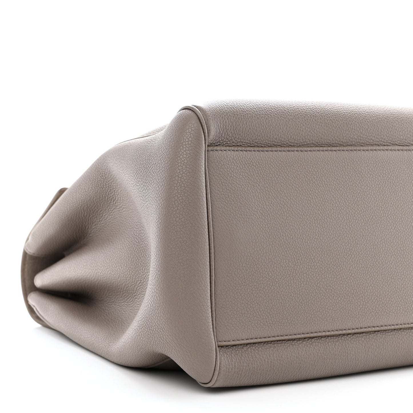 Supple Grained Calfskin Large Soft 16 Bag Pebble