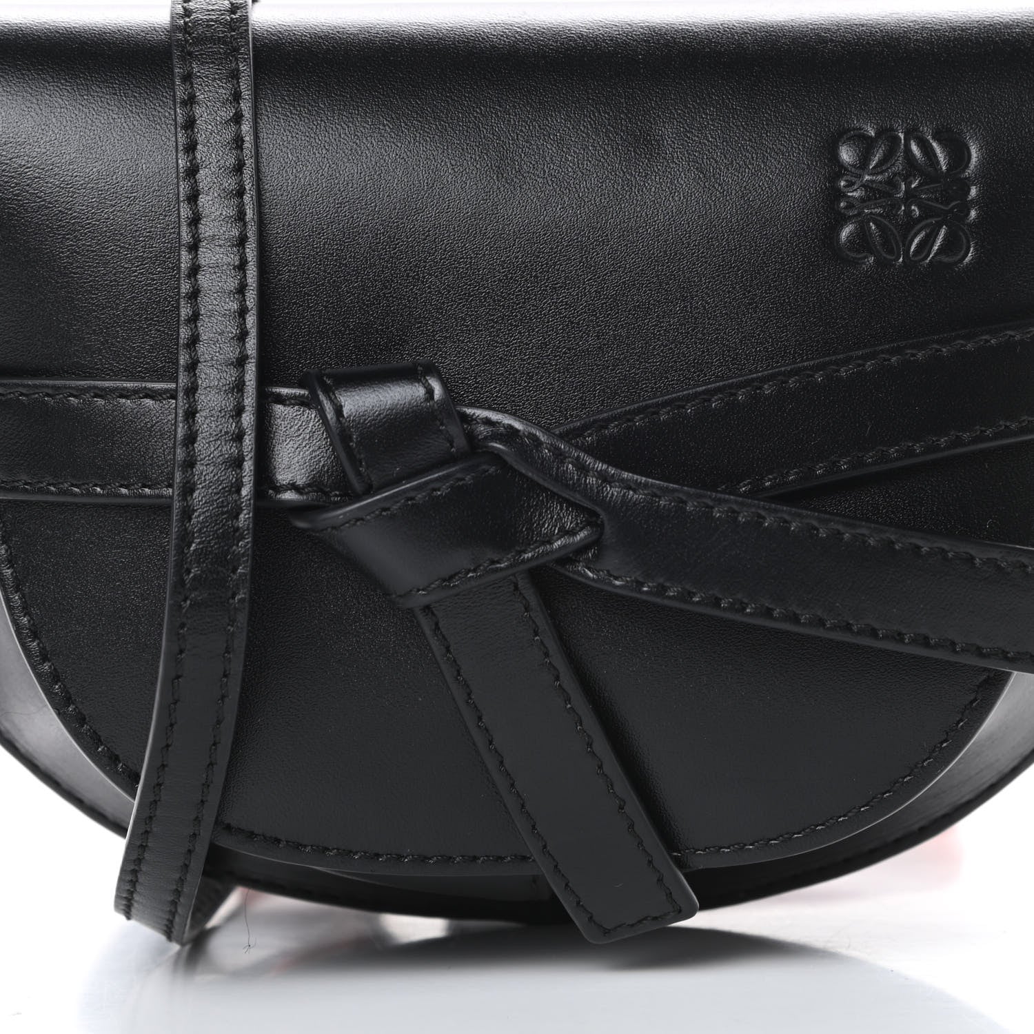 Loewe Calfskin Mini Gate Crossbody Bag Black 8 of 13