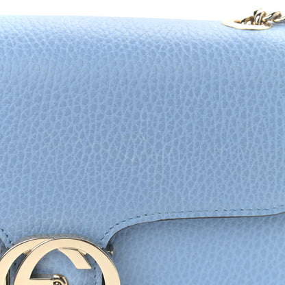 Gucci Dollar Calfskin Small Interlocking G Shoulder Bag Mineral Blue 11 of 12