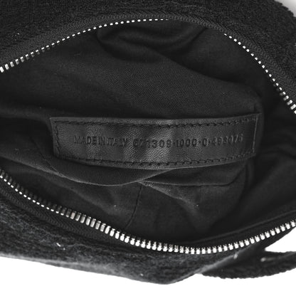 Balenciaga Terry Cloth Le Cagole Shoulder Bag XS Black 7 of 11