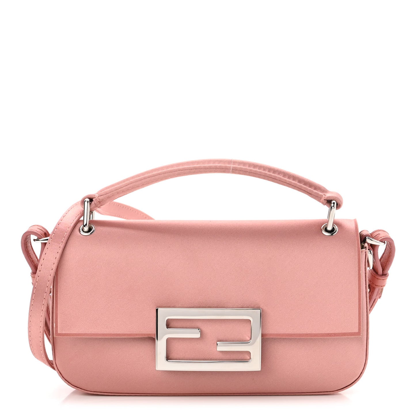 Silk Satin Phone Baguette Blush
