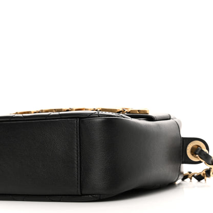 Chanel Calfskin Quilted Enchained Camera Case Bag Black 10 of 10