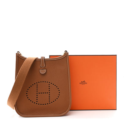 Hermes Taurillon Clemence Evelyne TPM Gold 11 of 11