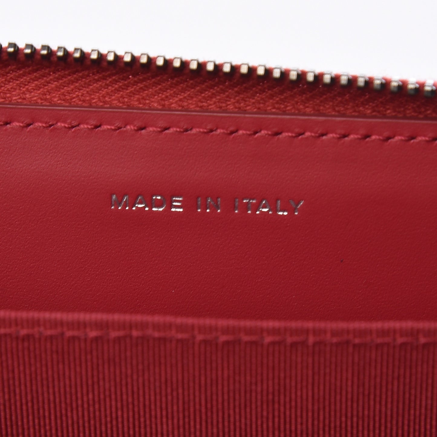 Patent Goatskin Paris Dallas Zip Around Wallet Red
